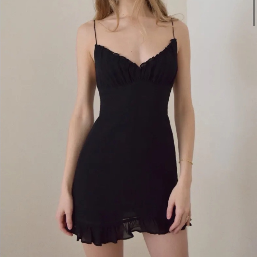 Reformation Moss Green Esther Dress | NWOT